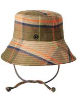 Maison Michel bob Angele à motif tartan - Tons neutres Maison Michel bob Angele à motif tartan - Tons neutres