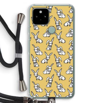 Haas: Pixel 5 Transparant Hoesje met koord