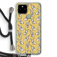 Haas: Pixel 5 Transparant Hoesje met koord