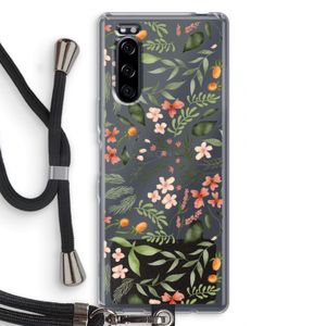 Sweet little flowers: Sony Xperia 5 Transparant Hoesje met koord