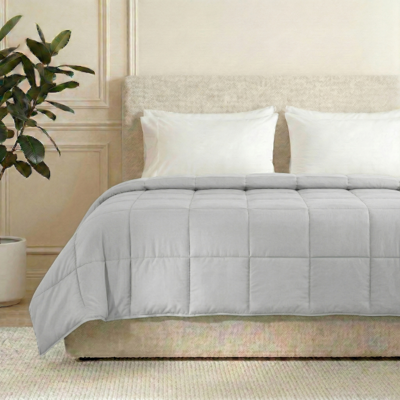 Sale: -40% | Wasbaar Easy Dekbed Zonder Overtrek - Zonder Overtrek Stone Washed Zilvergrijs - Exclusief Kussensloop - 140x200 Cm (Eenpersoons) - Zydante - Dekbed-Discounter.nl