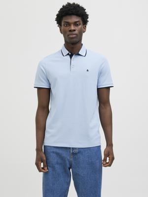 Jack - Jones Jjepaulos Polo Ss Noos 12136668 Poloshirts Chambray Blue Play