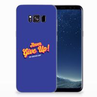 Samsung Galaxy S8 Plus Siliconen hoesje met naam Never Give Up