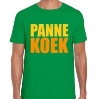 Foute Party Cadeau T-shirt heren - PANNEKOEK - groen - feestkleding