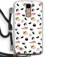 Sushi time: LG K10 (2016) Transparant Hoesje met koord