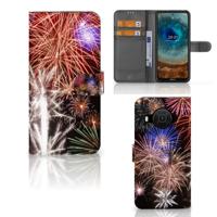 Nokia X10 | Nokia X20 | Wallet Case | met Pasjes | Vuurwerk Nokia X10 | Nokia X20 | Wallet Case | met Pasjes | Vuurwerk