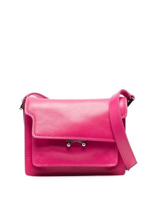 Marni sac porté épaule Trunk en cuir - Rose