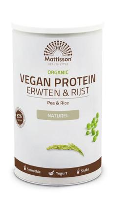 Mattisson Vegan protein erwten & rijst naturel bio