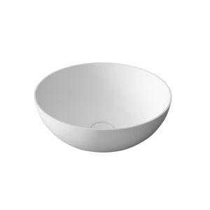 Waskom Sapho Thin Rond 39x14.5 cm Solid Surface Wit Sapho