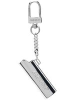 AMBUSH porte-clés à logo Lighter Case gravé - Gris