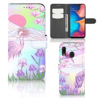 Samsung Galaxy A30 | Telefoonhoesje | Met pasjeshouder | Bird
