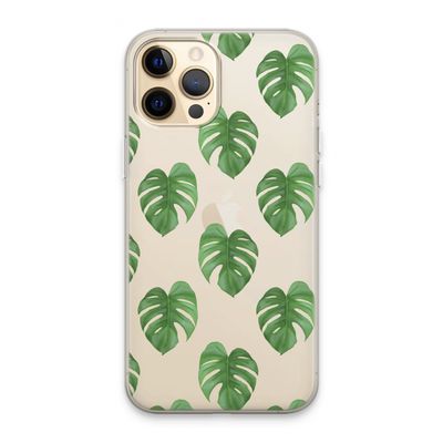 Monstera leaves: iPhone 13 Pro Max Transparant Hoesje