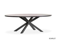 Scarlet ovale tafel Lamulux