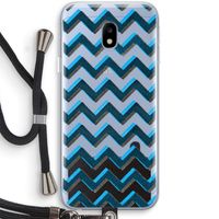 Onderbroken lijn: Samsung Galaxy J3 (2017) Transparant Hoesje met koord