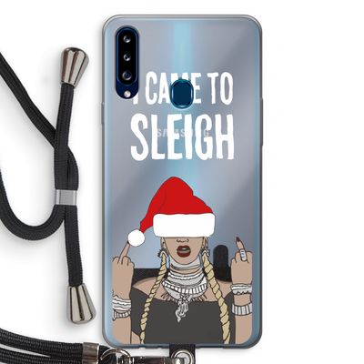 Came To Sleigh: Samsung Galaxy A20s Transparant Hoesje met koord
