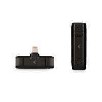 Ksix Draadloze Clip-On Microfoon voor iPhone - Lightning - Zwart