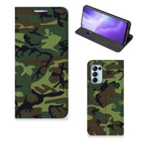OPPO Find X3 Lite | Hoesje met Magneet | Army Dark