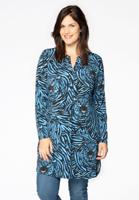 Yoek Tuniek-blouse | Blauw | Maat 50/52 Yoek Tuniek-blouse | Blauw | Maat 50/52