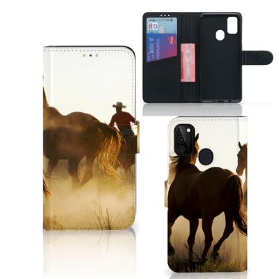 Samsung Galaxy M21 | M30s | Telefoonhoesje | Met pasjeshouder | Design Cowboy