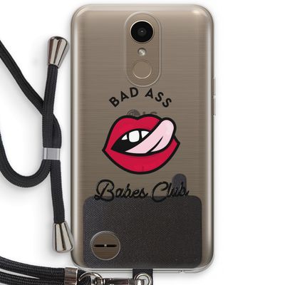 Badass Babes Club: LG K10 (2017) Transparant Hoesje met koord