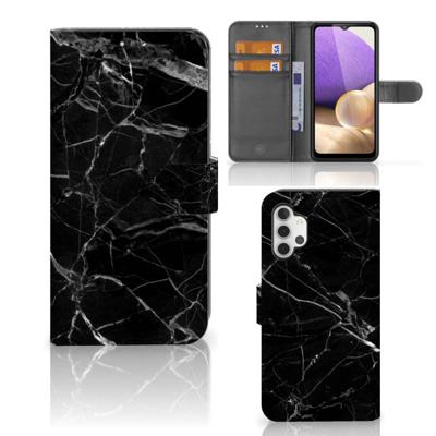 Samsung Galaxy A32 4G | Bookcase | Marmer Zwart - Origineel Cadeau Vader