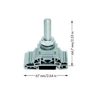 WAGO 885-112 Boutklem Grijs 20 stuk(s)