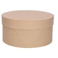 Ronde bruine hobby knutselen doos / dozen van karton - 25 x 13 cm - cadeauverpakking - box