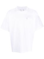 sacai t-shirt en coton à poches multiples - Blanc - thumbnail