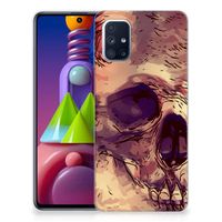 Silicone Back Case Samsung Galaxy M51 Skullhead