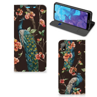 Huawei Y5 (2019) Hoesje maken Pauw met Bloemen - thumbnail