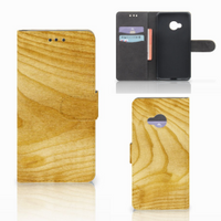 HTC U Play Book Style Case Licht Hout - thumbnail