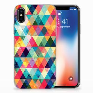 Apple iPhone X | Xs TPU bumper Geruit