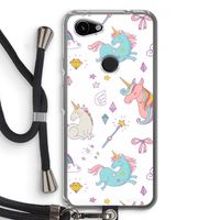 Fantasiewereld: Pixel 3a Transparant Hoesje met koord