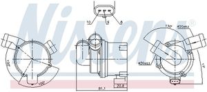 Waterpomp, motorkoeling 831120