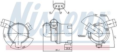 Waterpomp, motorkoeling 831120