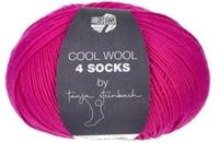 Lana Grossa Cool Wool 4 Socks Uni 7717 Fuchsia