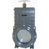 Valterra PVC Schuifkraan 110mm - Stevige RVS Schuif, Water- & Zoutwaterbestendig