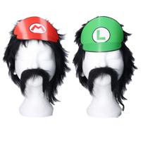 Super Mario feest thema hoedjes - 8x stuks - Feestartikelen - Kinder verjaardag - feesthoedjes
