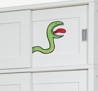 Kinderen kast slang sticker Kinderen kast slang sticker