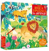 Boek & 3 Puzzels De dierentuin (Paperback)