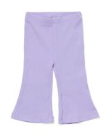 HEMA Babylegging flared fit rib paars (paars)