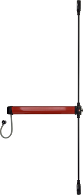 JPM FC-AC-30 JPM Elektromechanische paniekbalk Fluid Control - Ingang | type: C | 3 punts | knop | kleur: zwart | lengte: 1165 mm | inkortbaar tot: