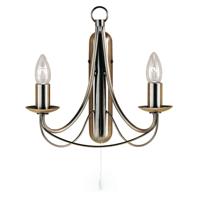Searchlight Antieke wandlampMaypole - 6342-2AB