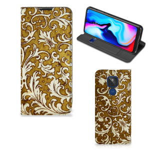 Telefoon Hoesje Motorola Moto G9 Play Barok Goud