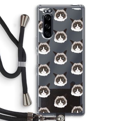It's a Purrr Case: Sony Xperia 5 Transparant Hoesje met koord