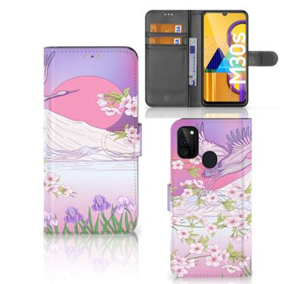 Samsung Galaxy M21 | M30s | Telefoonhoesje | Met pasjeshouder | Bird Flying