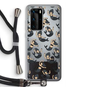 Zeemeermin: Huawei P40 Pro Transparant Hoesje met koord