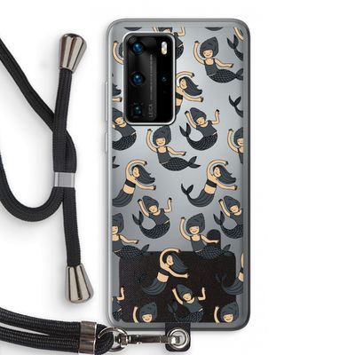 Zeemeermin: Huawei P40 Pro Transparant Hoesje met koord