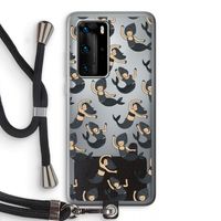 Zeemeermin: Huawei P40 Pro Transparant Hoesje met koord