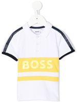 BOSS Kidswear polo à bande logo - Blanc